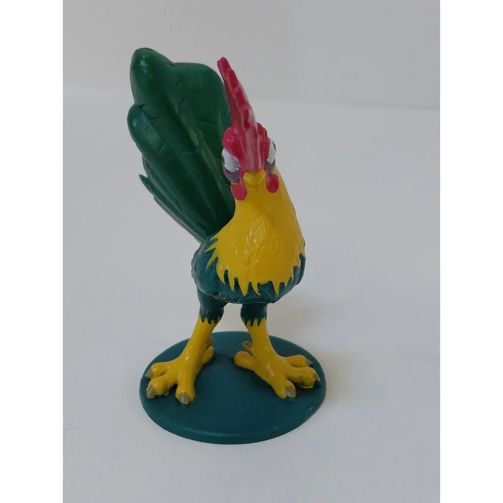 Disney Moana Hei Hei Rooster Figurine Set 3 Inch Plastic Toy Figures 2 Count VTG